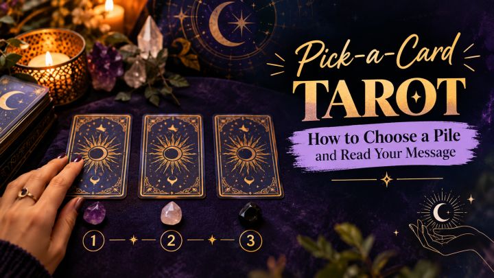 Pick-a-Card Tarot: How to Choose a Pile and Read Your Message